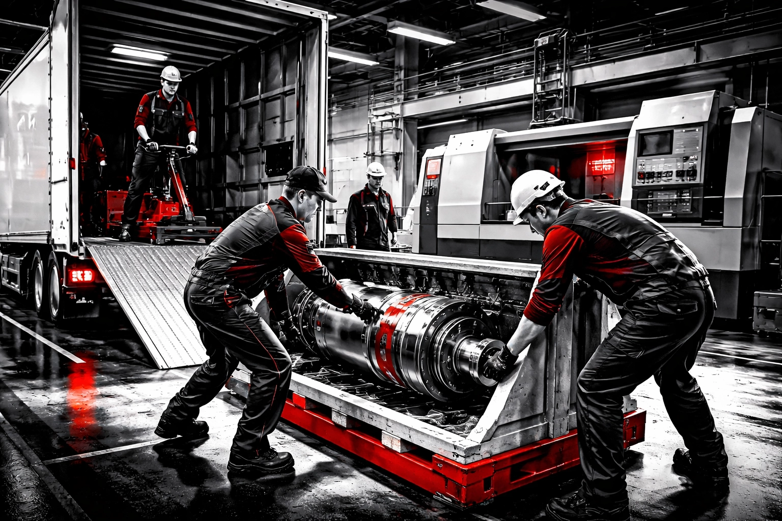 precision machinery delivery Milton Keynes