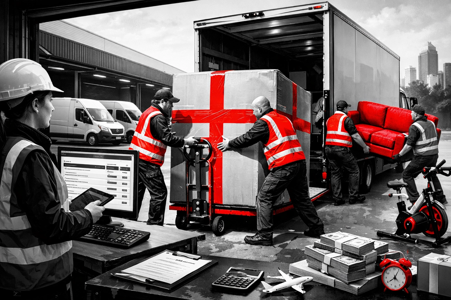 Large parcel courier UK